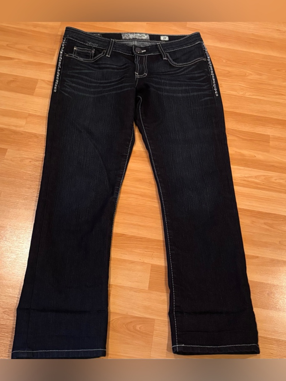 BKE Dark Denim Sabrina Crop Jeans Size 29